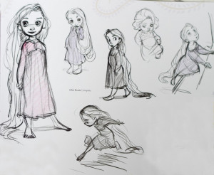 Disney Princess Little Rapunzel Concept Art