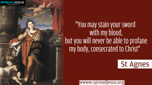 St Agnes of Rome -SAINTS Quotes HD-Wallpapers FREE DOWNLOAD
