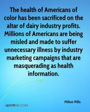 health of Americans of color has been sacrificed on the altar of dairy ...