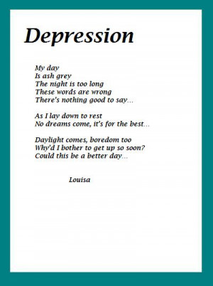 depression poems