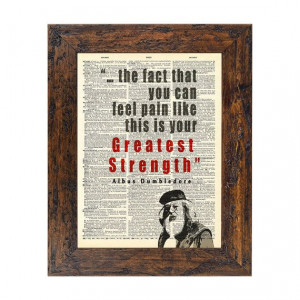 Dumbledore Greatest Strength Quote Harry Potter Print on Unframed ...
