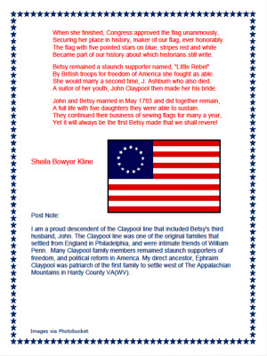 Betsy Ross We Honor You~ A Flag Day Write