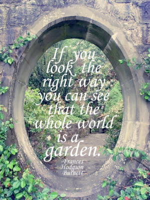 ... image include: The Secret Garden, garden, green, pretty and quotes