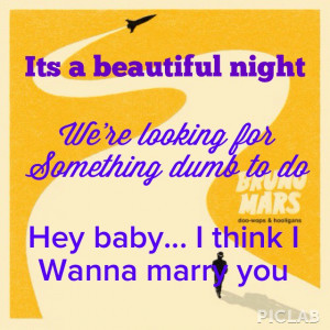 some cool bruno mars song quotes
