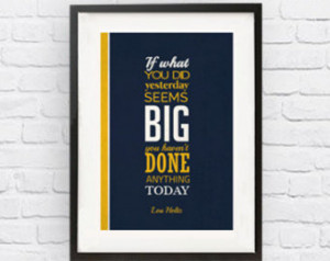 Lou Holtz Notre Dame Fighting Irish Inspirational Big Quote Poster ...