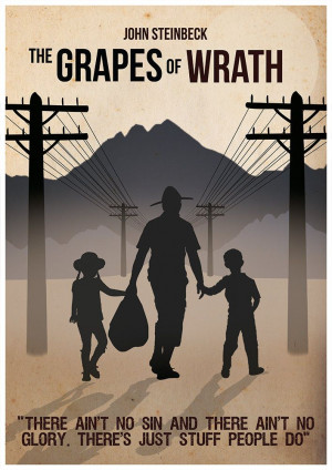 The Grapes of Wrath poster, Quote Poster, John Steinbeck, Typographic ...