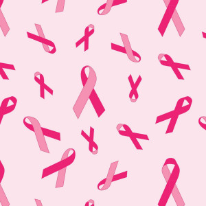 Breast Cancer Ribbon Awareness Pink Fleece Fabric