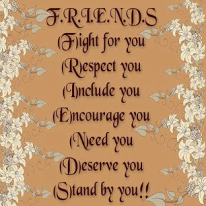 Friends Stand By You Quote