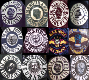 selection of Black Power patches. All feature the gangs closed-fist ...