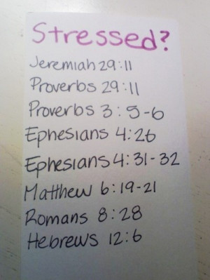 Stress--bible verses
