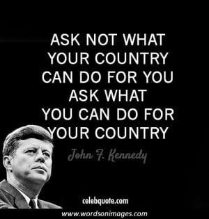 quotes about inspiring others john f kennedy inspirational sayings