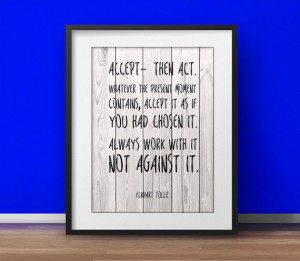 Eckhart Tolle Quote, Mindfulness print, Spiritual quotes, Printable ...