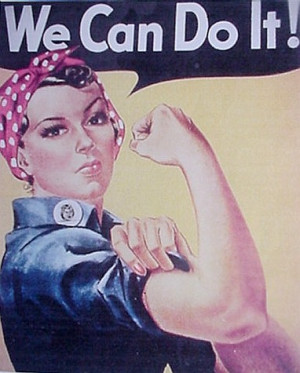 ... ww2 to encourage woman into the workforce when the gis came home woman