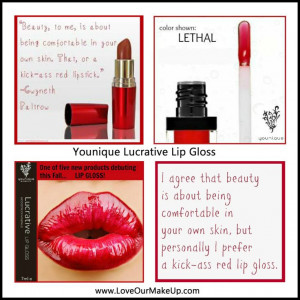 Younique Lucrative Lip Gloss- Lethal https://www.youniqueproducts.com ...