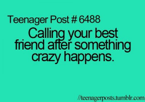 Teenager Post Best Friend Tumblr #crazy #best friends #quotes