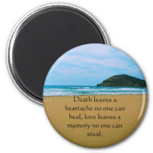 Sympathy quote fridge magnet