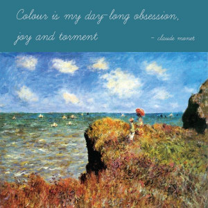 color quote - Claude Monet