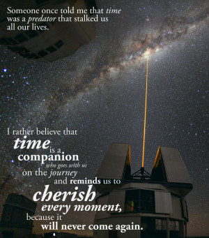 Quote: on how time is our companion in life