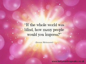 was blind, how many people would you impress?” — Boonaa Mohammed ...