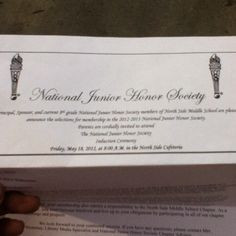 LMK Recognizes 2012 National Junior Honor Society Inductees