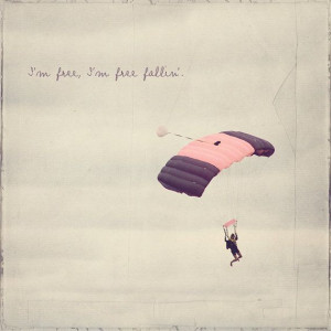 pink skydiver parachute photo art print by charleneprecious $ 26 00