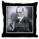 Sigmund Freud Psychoanalysis Throw Pillow