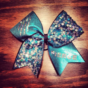 Fierce Cheer Quotes Fierce cheer bow with hologram letters and ...