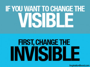 If you want to change the Visible; First, change the Invisible