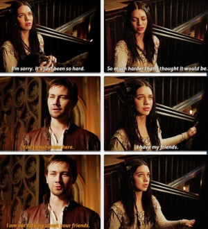 Mary and Bash #TeamBash #Reign {He's talking about himself!!!