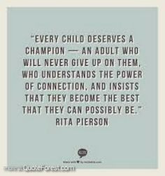 ... champion for my kids. I want them to learn to give their all and reach