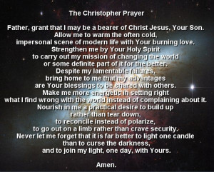 The Christopher Prayer | ... prayers Catholic Prayers Saint prayers ...