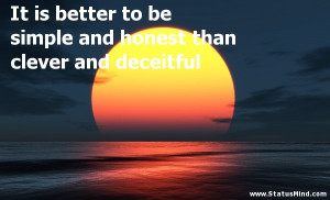 Deceitful People Quotes Clever quotes