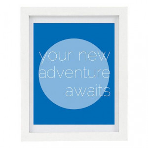 Your New Adventure Awaits, Inspirational Quote, Travel Art, Gift for ...