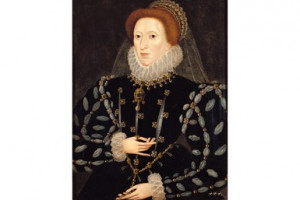Portrait of Queen Elizabeth I, painted by Nicholas Hilliard, about ...
