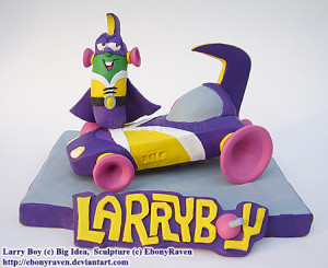 Veggie Tales Larry Boy Car