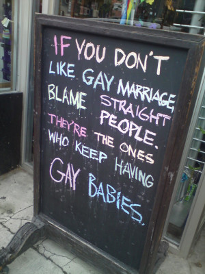 Step 2: Realize gay marriage is inevitable. Statistics show people ...