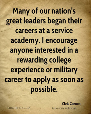 ... college experience or military career to apply as soon as possible