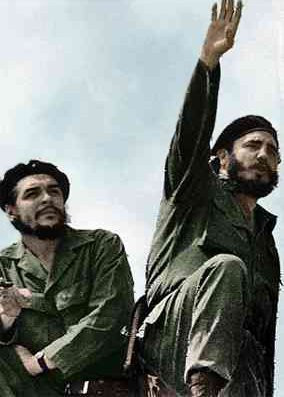 Che Guevara y Fidel Castro en 1961