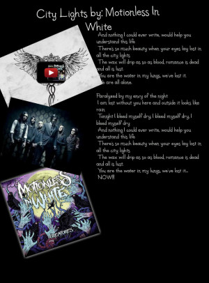 Motionless In White Lyrics Creatures Motionless in white lyrics