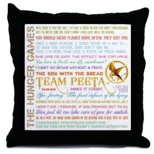 hunger games gifts hunger games more fun stuff team peeta quotes throw ...