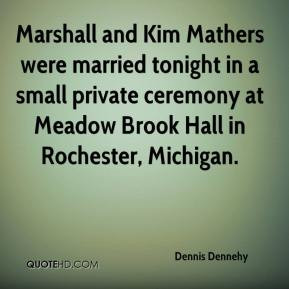 Dennis Dennehy - Marshall and Kim Mathers were married tonight in a ...