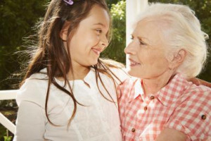 Grandmother and granddaughter hugging - Photo © Uwe Krejci | Digital ...