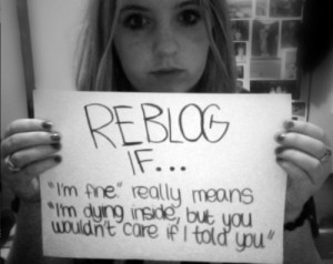 quote depressed depression sad suicide photo hurt cutting cuts self ...