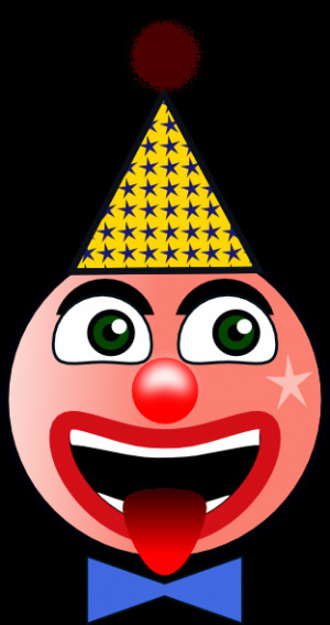 Laughing Clown Face Clip Art