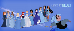 Disney Princess Disney Princessess in blue