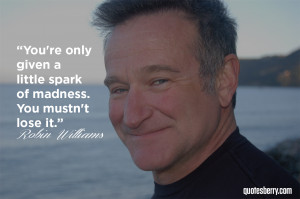 Robin Williams Comedian Quotes You rsquo re only given a