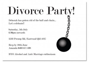 Ball And Chain Invitations
