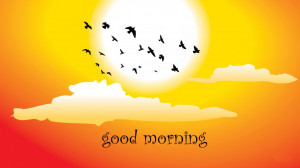 Good Morning With Sun Wallpaper