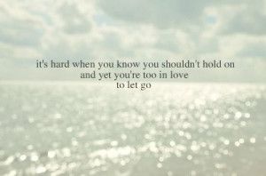 cute saying about letting go