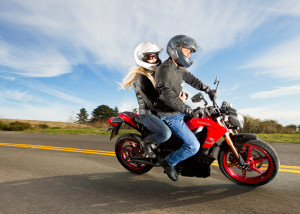 2012 Zero S Electric Motorcycle: Rider and Companion, Cruising